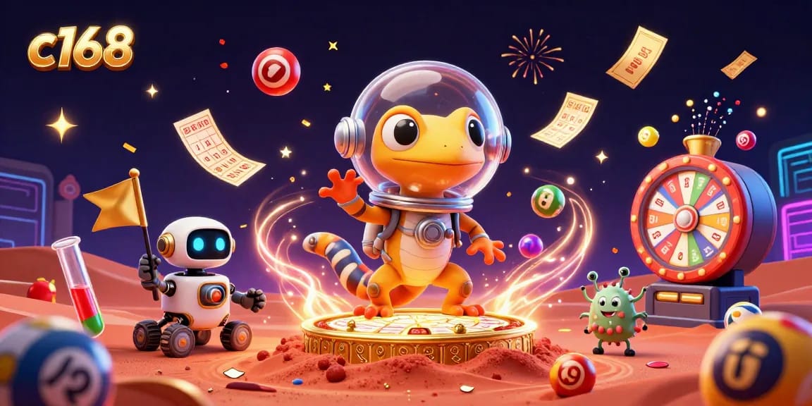 Play with excitement at c168, where colorful lottery balls and golden prizes await!