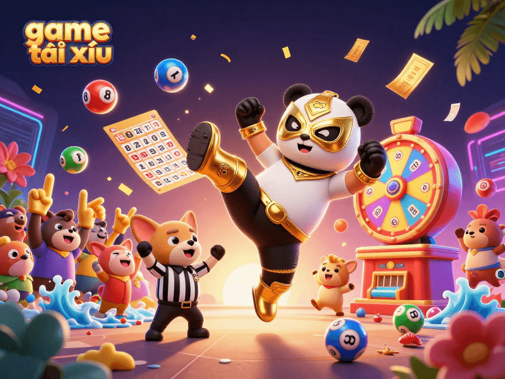 Experience the excitement of game tài xỉu with vibrant animations and entertaining characters at play.