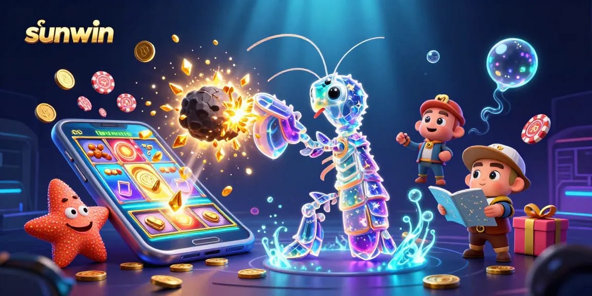 Engage with sunwin's thrilling gameplay as a galactic samurai unleashes golden gems from an asteroid.