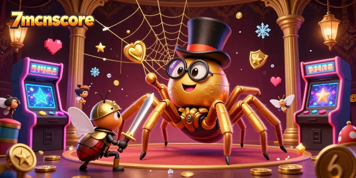 Engage in thrilling casino action at 7mcnscore with vibrant 3D characters and game elements.