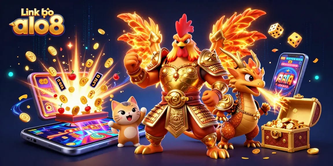 Engage with the vibrant and dynamic world of online gaming at Link vào alo8, highlighting thrilling slot machines and action-packed gameplay.