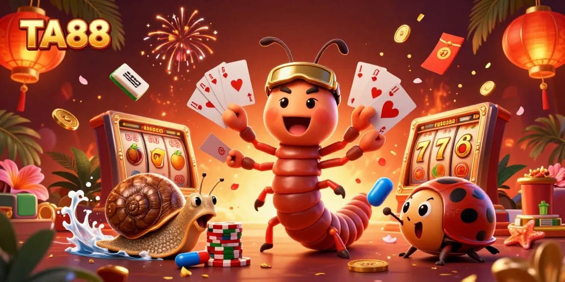 Engage with TA88's vibrant casino atmosphere featuring characters, lively games, and stunning visuals.