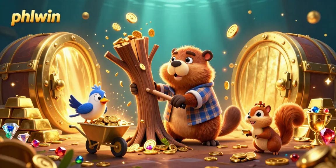 Join the excitement at PHLWIN with thrilling gold coin rewards in this vibrant casino scene.