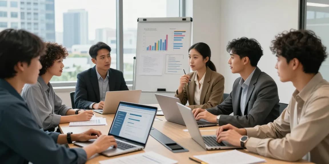 Best payment gateway for business startup team collaborating in a modern office setting.