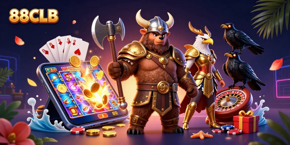 Experience exciting wins at 88CLB with our dynamic 3D casino adventure.