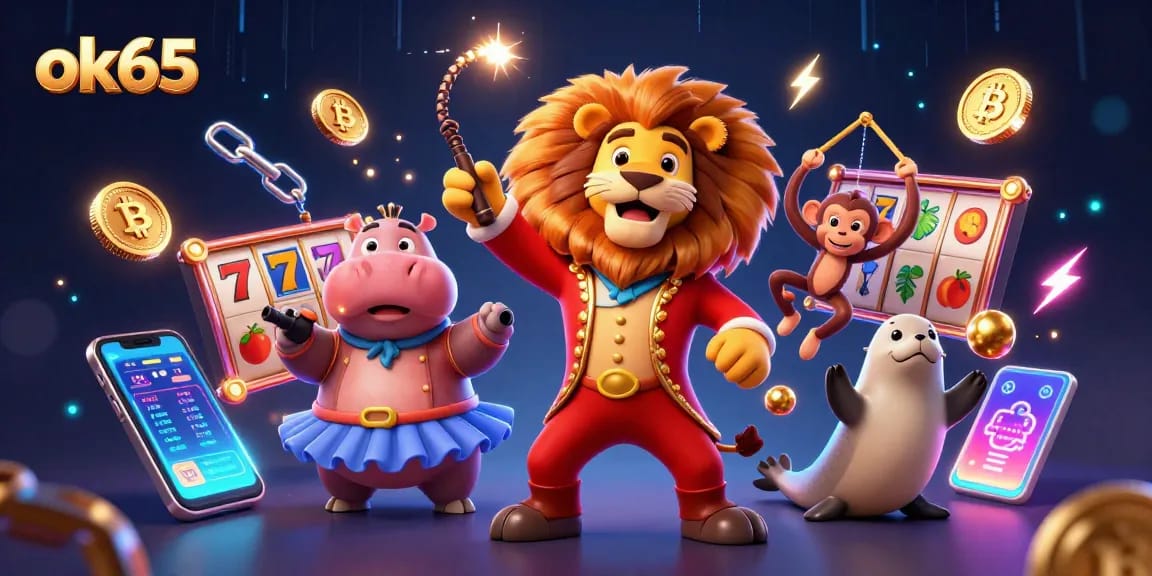 Engage with the thrilling world of ok65 slot games featuring diverse colorful characters and flashing jackpots.