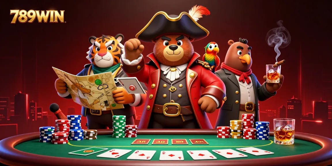 Experience thrilling betting action at 789WIN with dynamic poker scenes and vibrant gaming elements.