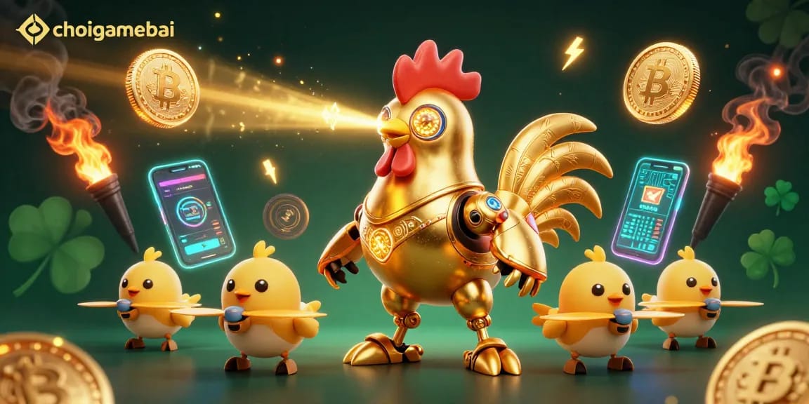 Engage in thrilling Mậu Binh at choigamebai with a vibrant and dynamic gaming illustration.