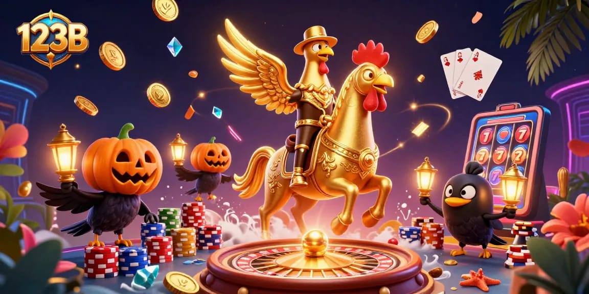 Engage with 123B's vibrant casino scene featuring dynamic characters and sparkling game elements.