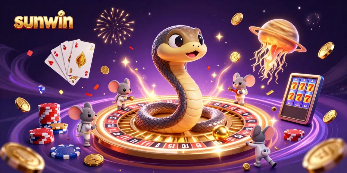 Engage with sunwin's cosmic casino adventure featuring betting astronaut mice and a golden jellyfish dealer.