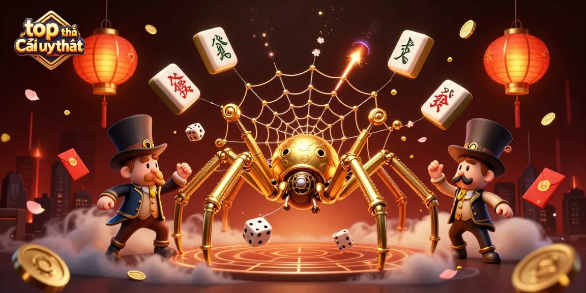 Experience the thrill of top nhà cái uy tín with a dynamic illustration showcasing steampunk designs and casino elements.