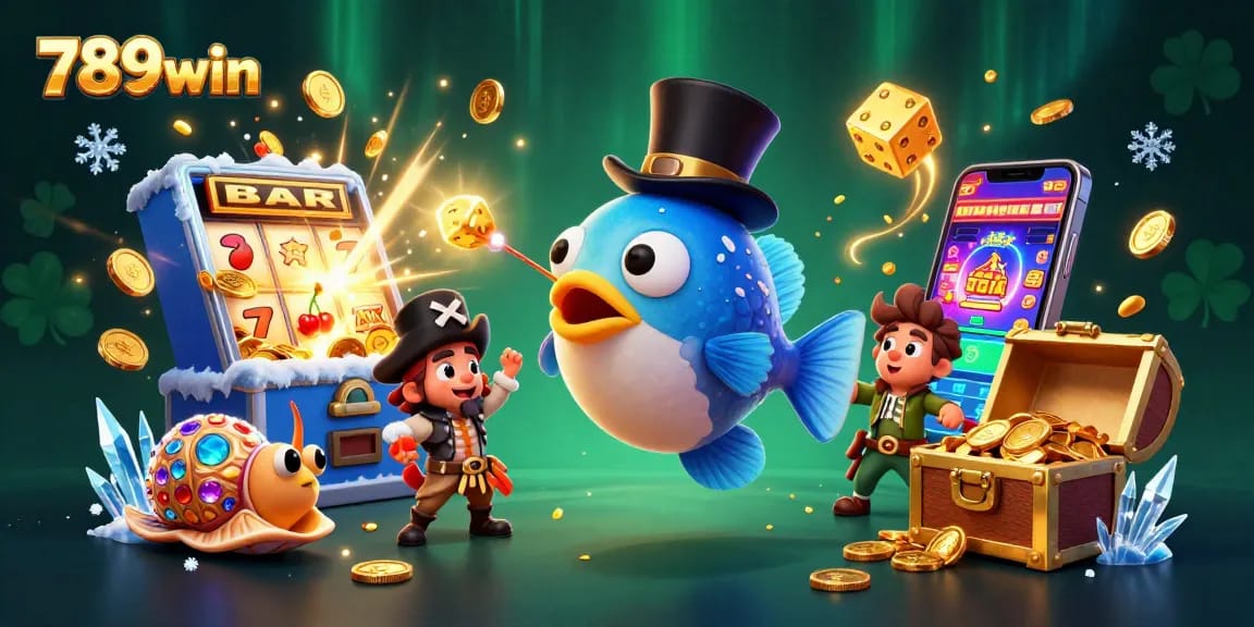 Engage in the thrilling 789win casino experience with dazzling characters and vibrant game elements.