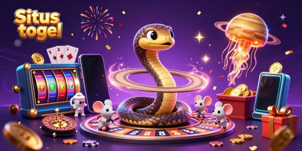 Engage with Situs togel as astronaut mice bet on a cosmic roulette wheel in space.