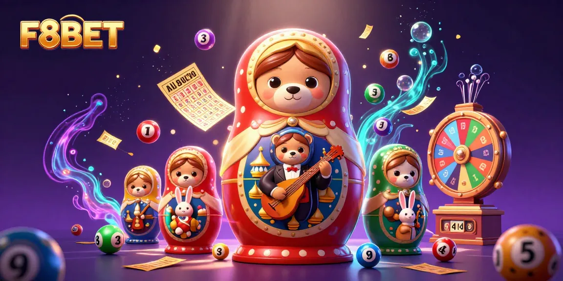 Experience the excitement of F8BET through a vibrant 3D casino scene featuring dynamic elements.