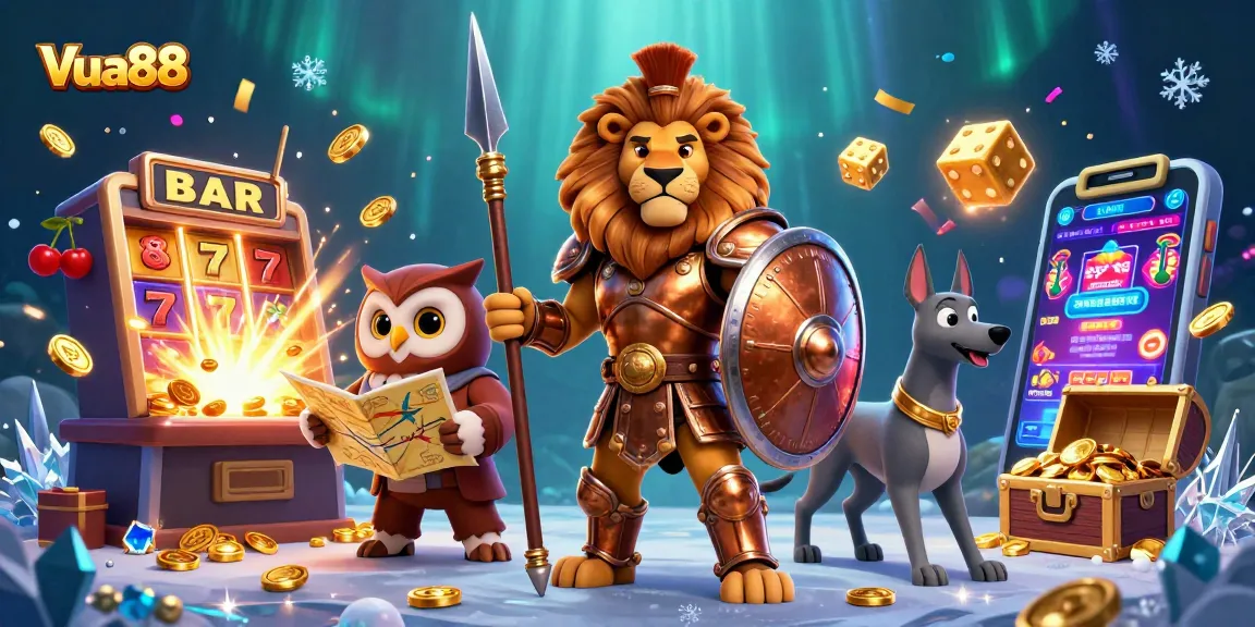 Vua88 elevates your gameplay with a 3D representation of winning moments at the casino.