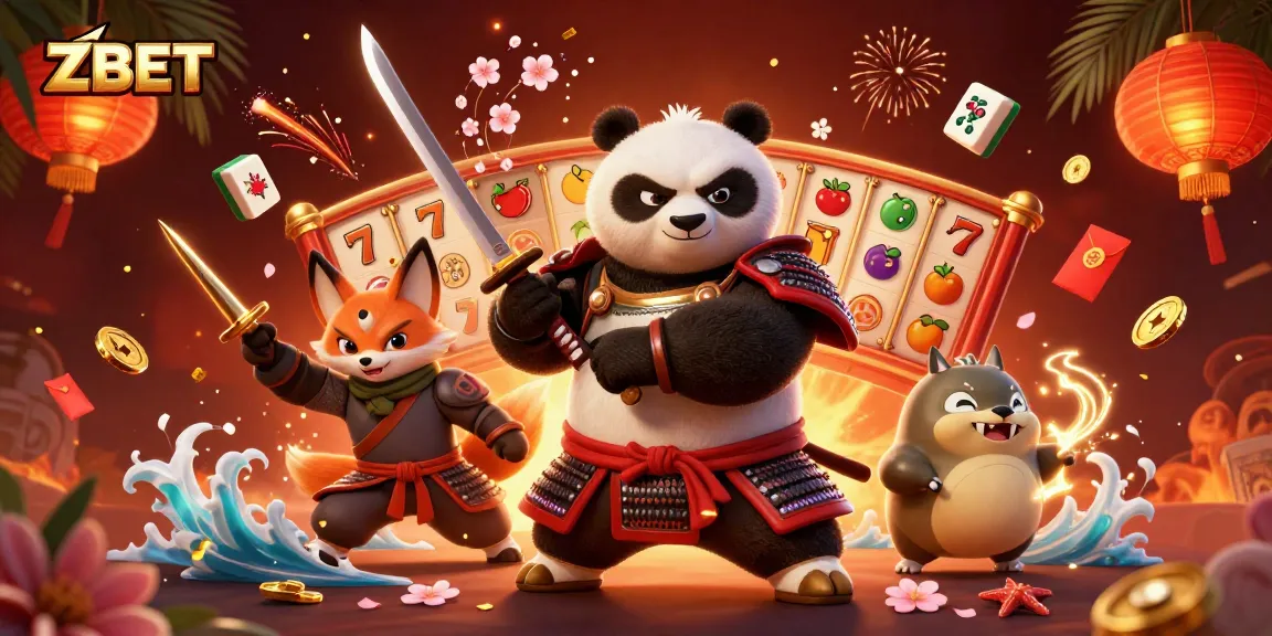 ZBET engages players with a thrilling online casino experience featuring samurai and ninja characters.