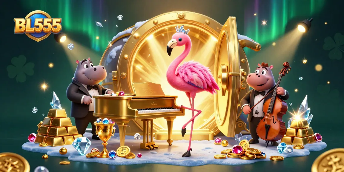 Experience excitement with BL555, showcasing engaging casino elements and vibrant characters.