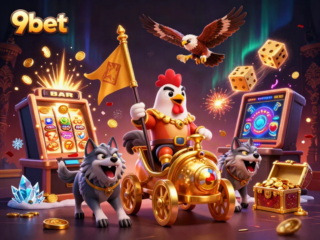 Experience thrilling wins with 9bet's dynamic casino scene featuring vivid action and excitement.