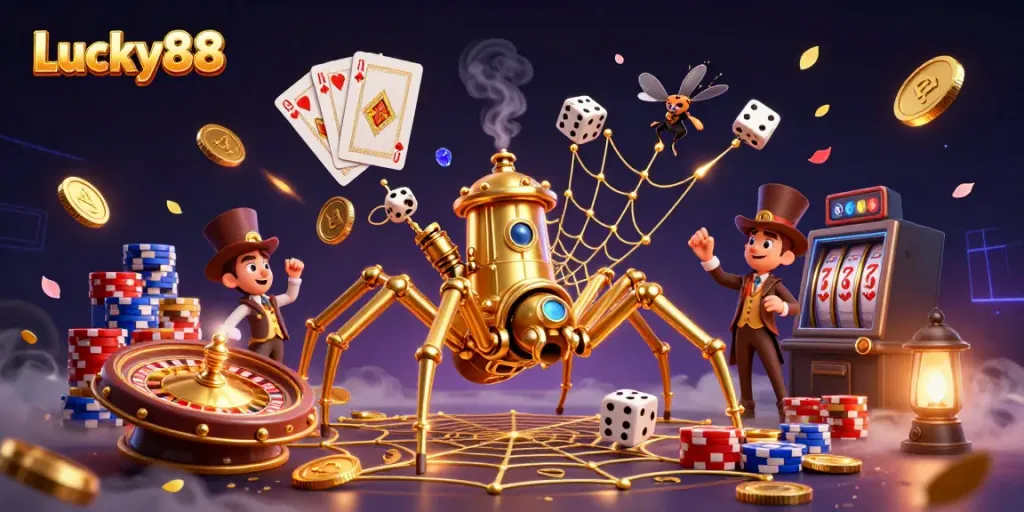 Experience thrilling gameplay at Lucky88 with vibrant casino elements and an engaging atmosphere.