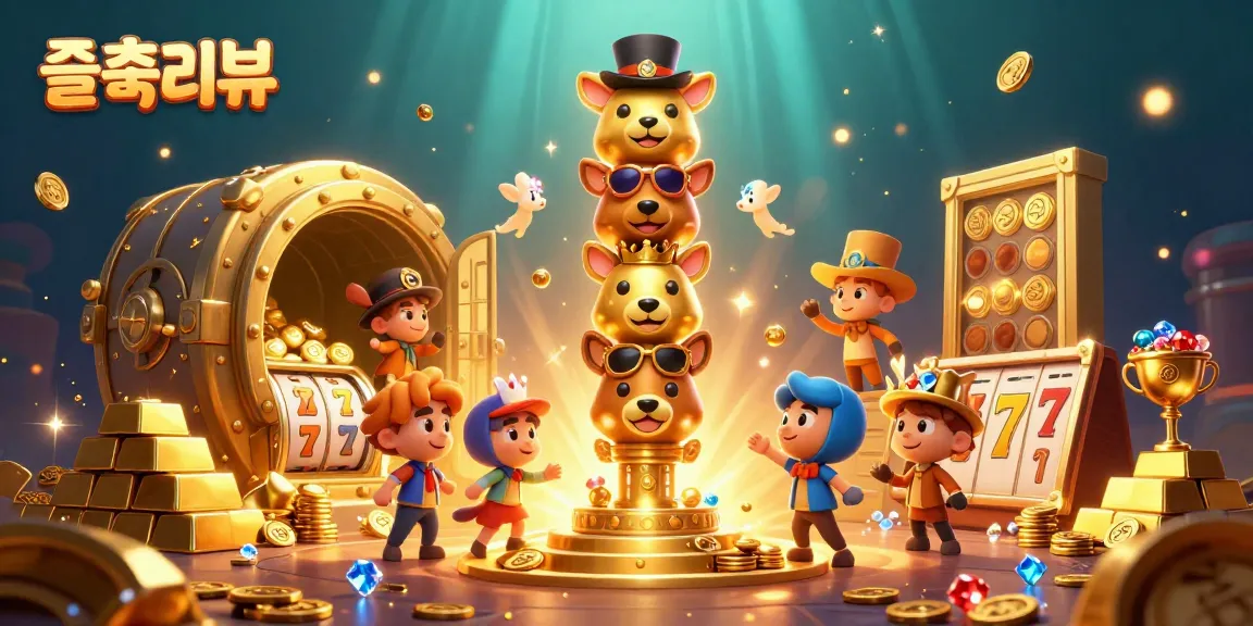 Experience 슬롯리뷰 through dynamic slot reels and a golden totem illuminating the casino spirit.