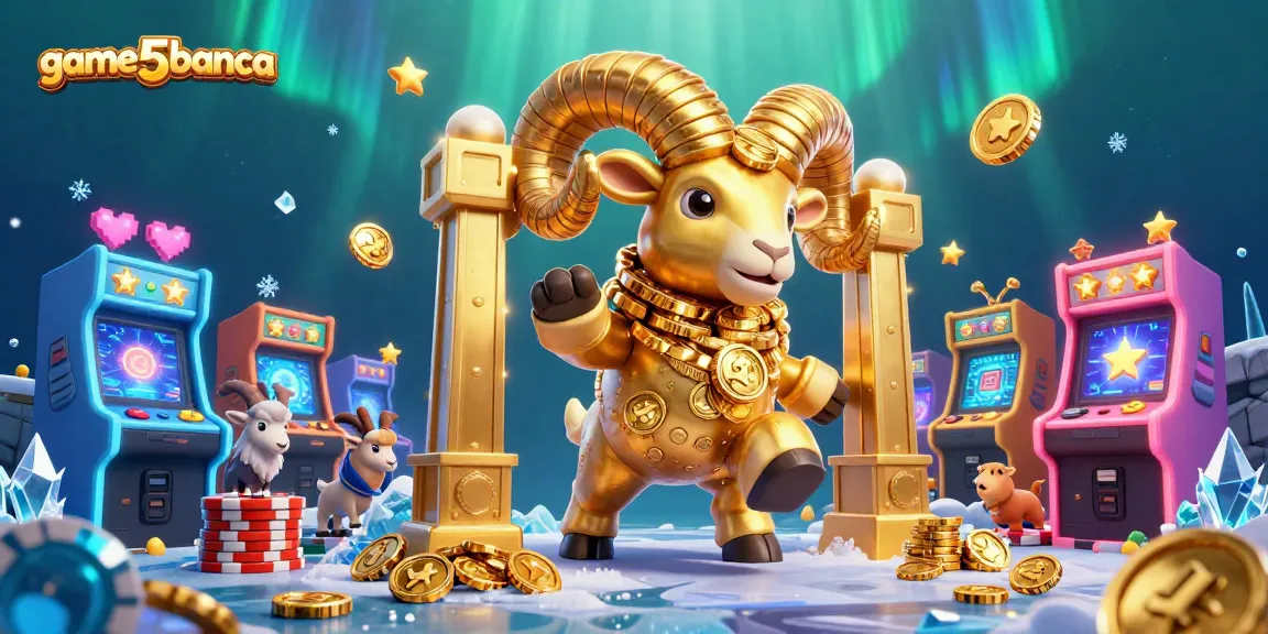 Join the action in game5banca with a golden ram charging through a casino-themed adventure.