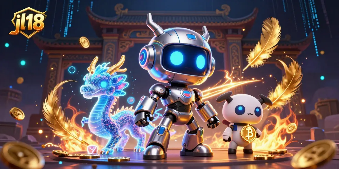 Experience thrilling online gaming at jl18 with vibrant characters and exciting casino elements.