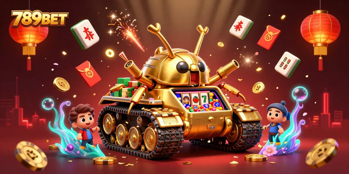 Experience the exciting world of 789BET with a vibrant casino scene featuring gold and confetti elements.