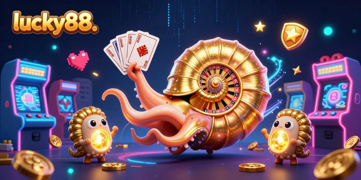 Spin and win big with lucky88. featuring an ancient nautilus roulette amidst vibrant casino elements.