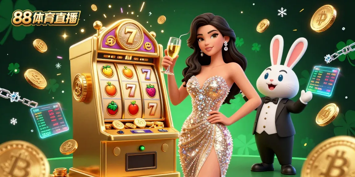 Celebrate big wins with a stunning scene from 88体育直播 featuring dynamic gambling excitement and beautiful designs.