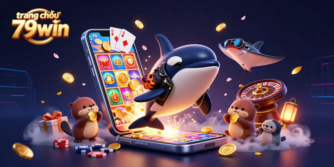 Engage in thrilling gameplay at trang chủ 79win with an ultra-detailed casino scene featuring a vibrant 3D illustration.