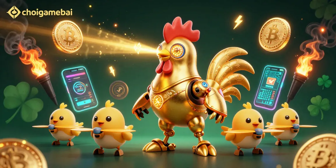 Engage in thrilling Mậu Binh at choigamebai with a vibrant and dynamic gaming illustration.