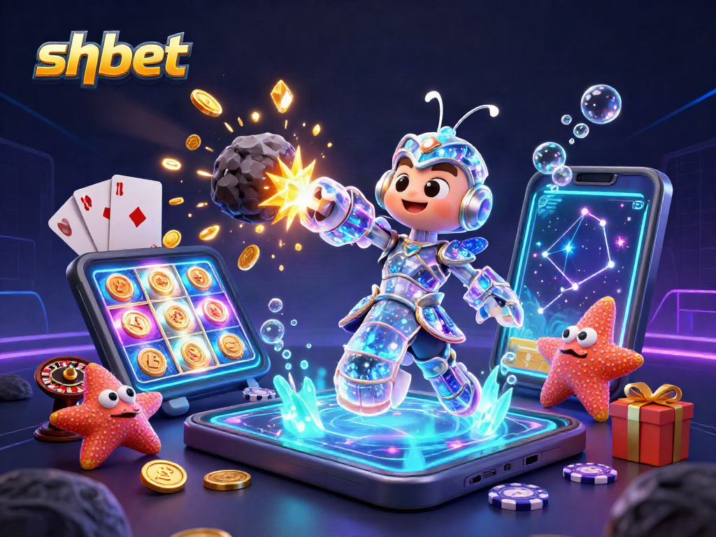 Engage with shbet slot games featuring galactic characters and vibrant casino elements.