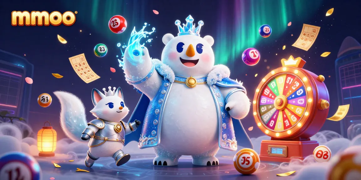 Engage in vibrant mmoo lottery gameplay with a dynamic scene featuring exciting gaming elements.