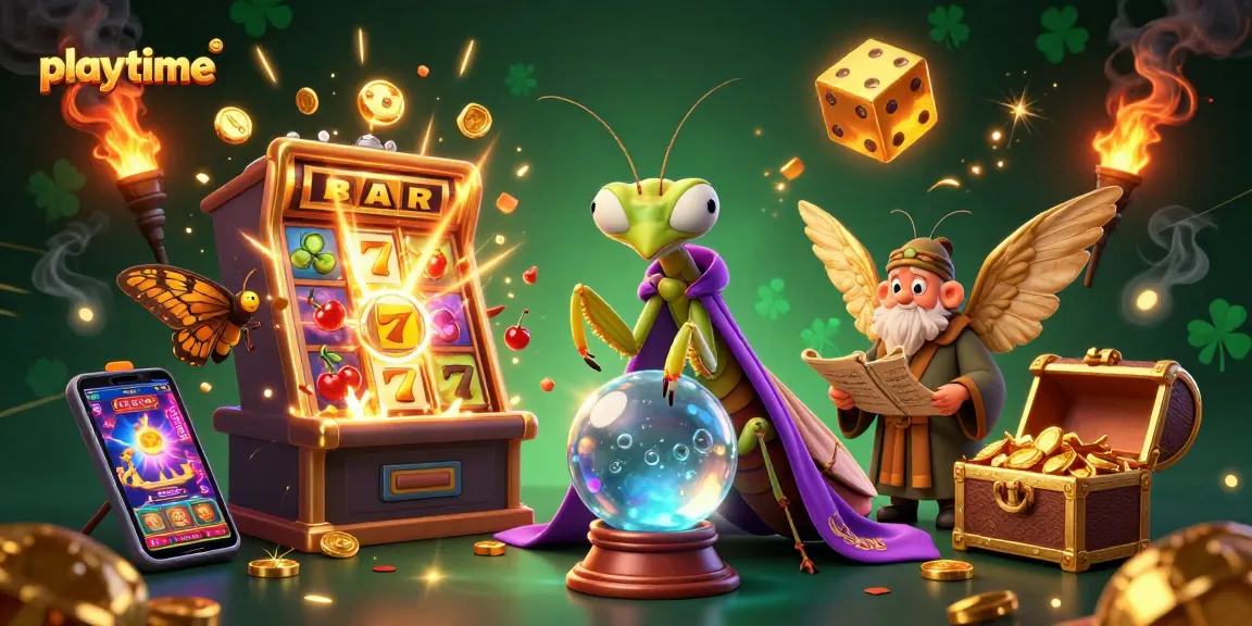 Experience playtime with an engaging 3D casino scene featuring lively characters and vibrant slot elements.