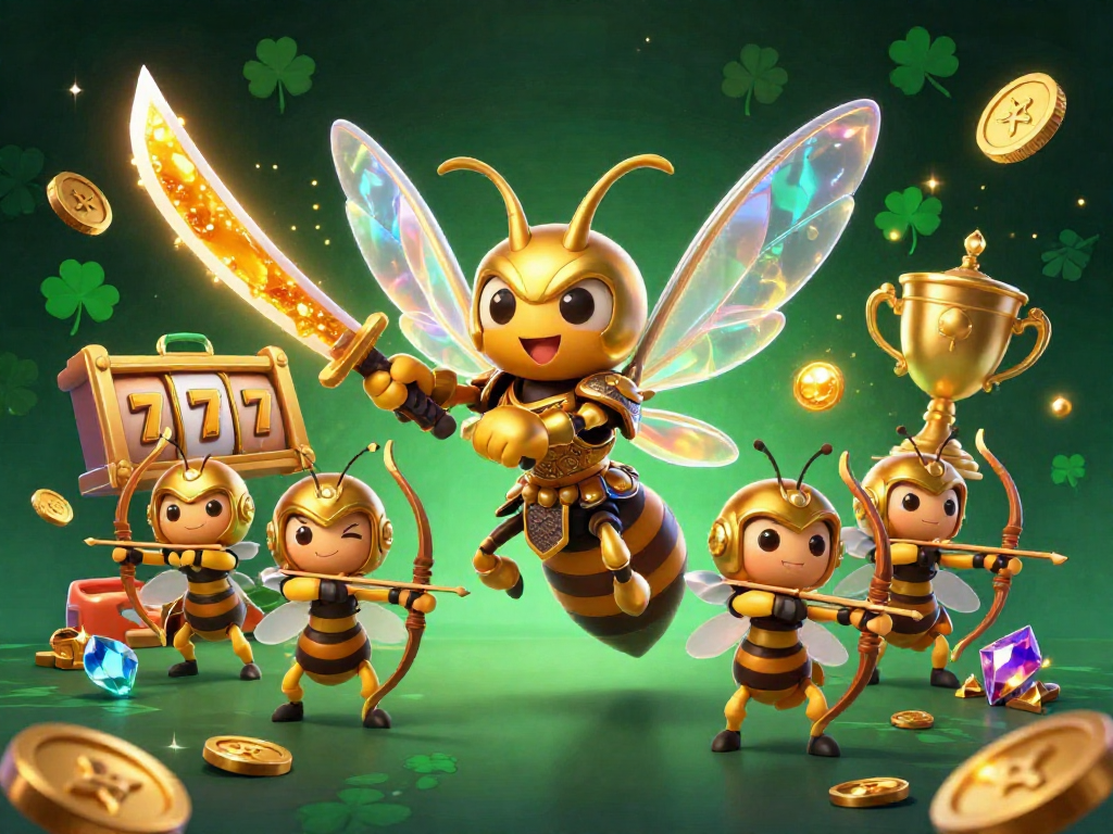 Engage with go88's thrilling gaming atmosphere featuring a golden hornet and sparkling jackpots for elite gamblers.