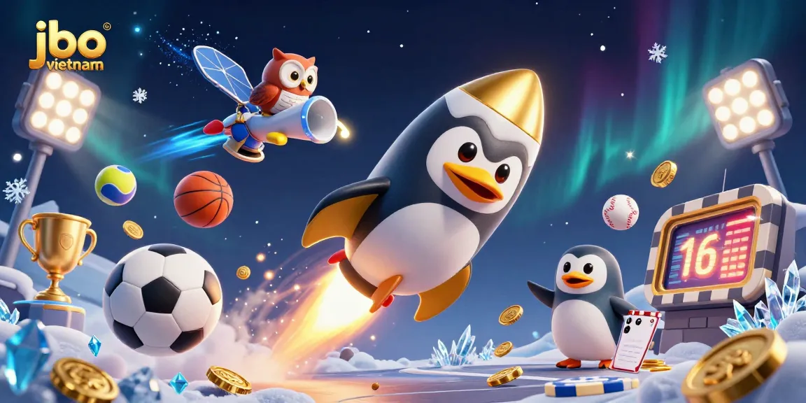 Win big with jbo vietnam in an energetic space-themed casino environment