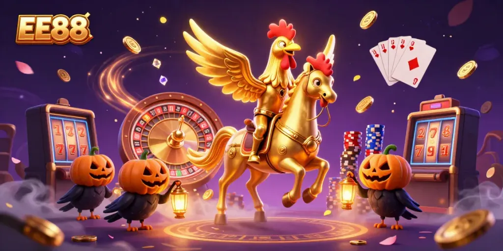 Experience thrilling moments at EE88 casino featuring vibrant 3D characters and dazzling game elements.