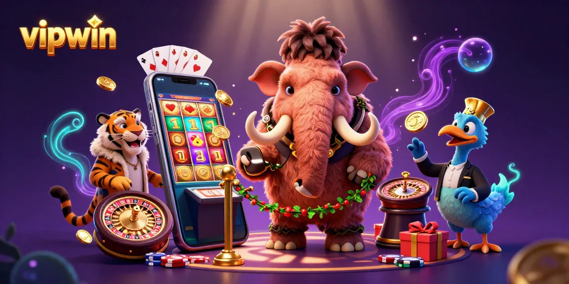 Enjoying the exciting slot games at vipwin while golden coins overflow in this vibrant casino scene.