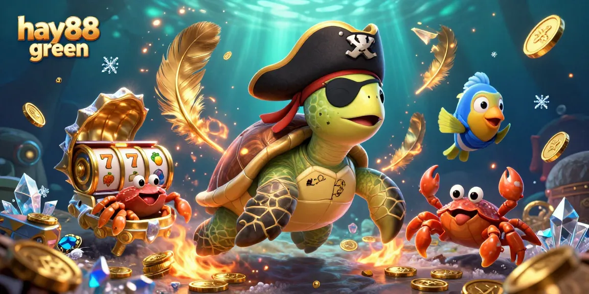Engage with exciting gaming at hay88 green, featuring vibrant characters and slot elements.