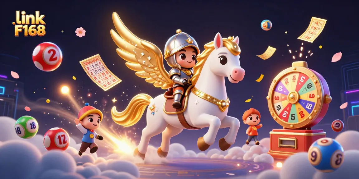 Play exciting games with link F168's thrilling casino experience, featuring colorful lottery elements.
