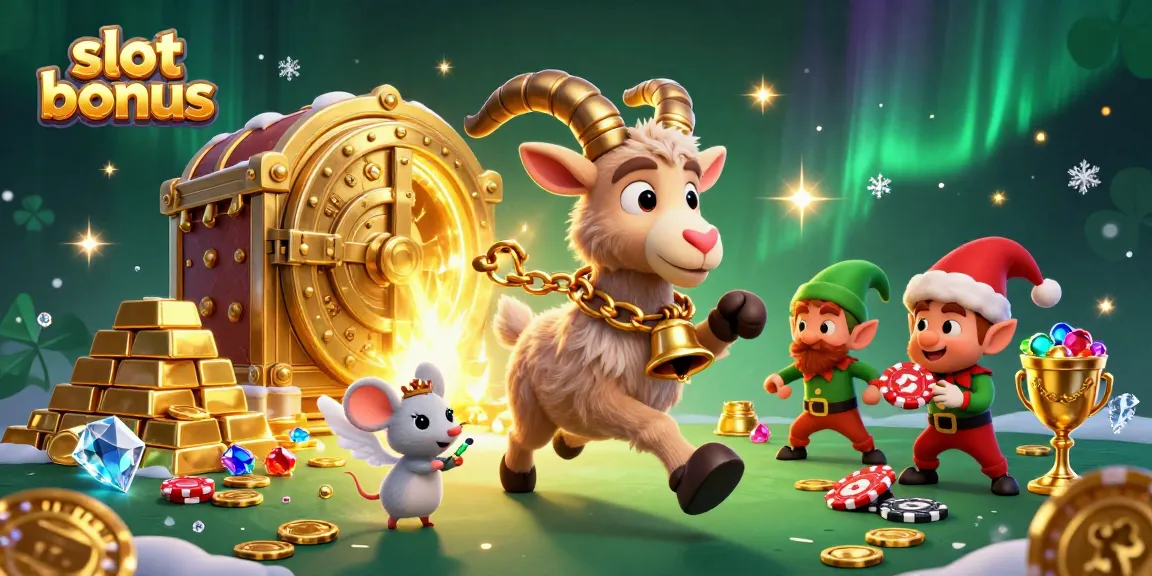 Menangkan slot bonus dengan grafis menarik dari karakter kartun kasino dalam suasana meriah.