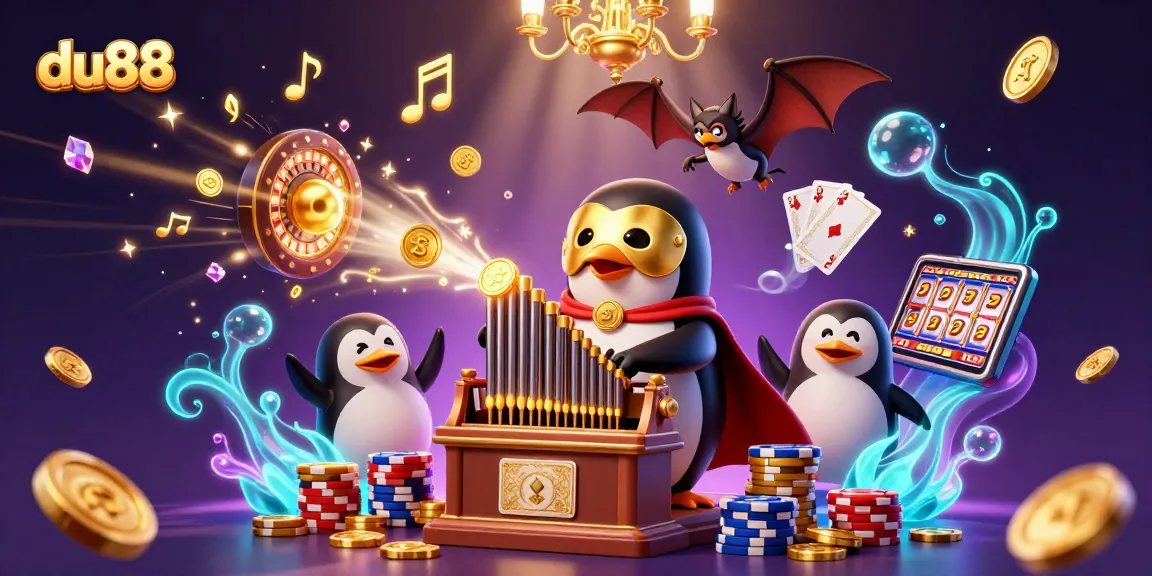 Experience the thrill of gambling with du88 as the penguin serenades players while treasures spill forth.