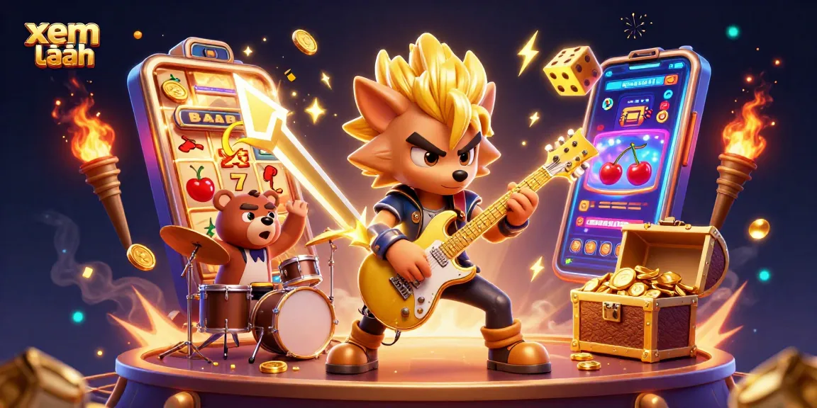 Experience the thrill with xem thêm, as the rock star wolf and drummer bear explode with casino fun and jackpot wins.