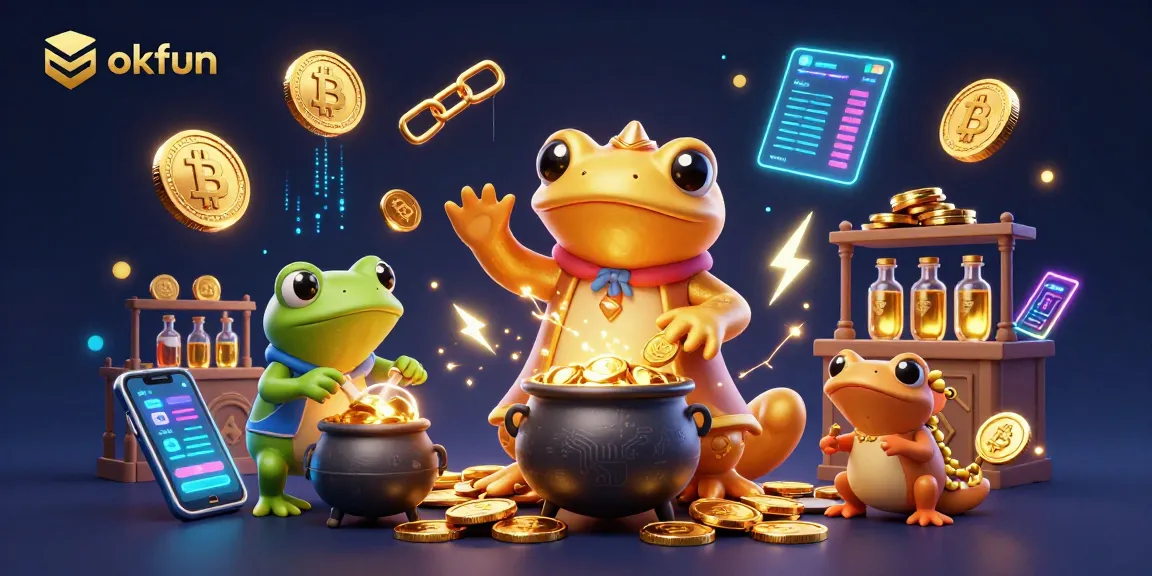 Engage with the magical world of okfun casino, featuring an alchemist and golden coins.