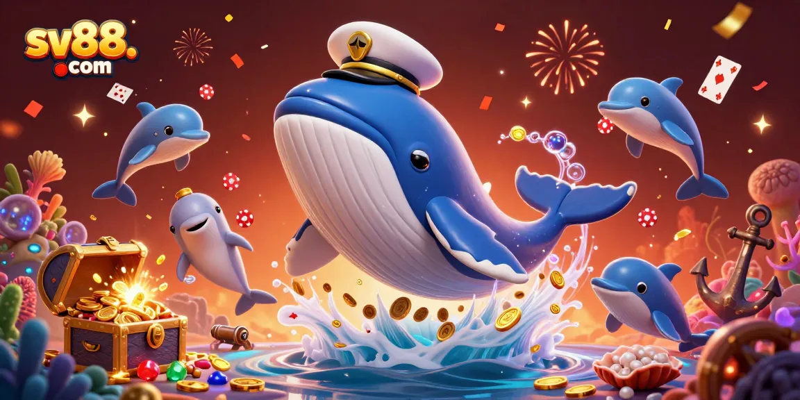 Experience thrilling gameplay at sv88. com with vibrant casino-themed 3D illustration.