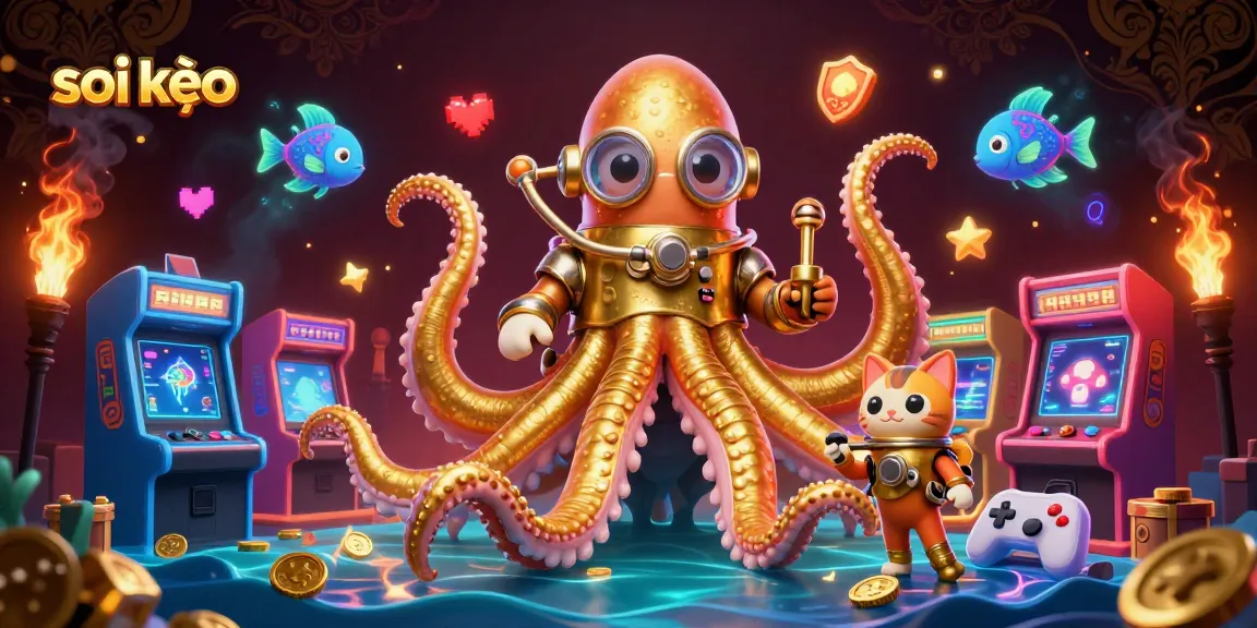 Engage in soi kèo sports betting with a vibrant fantasy scene filled with animated characters and casino elements.