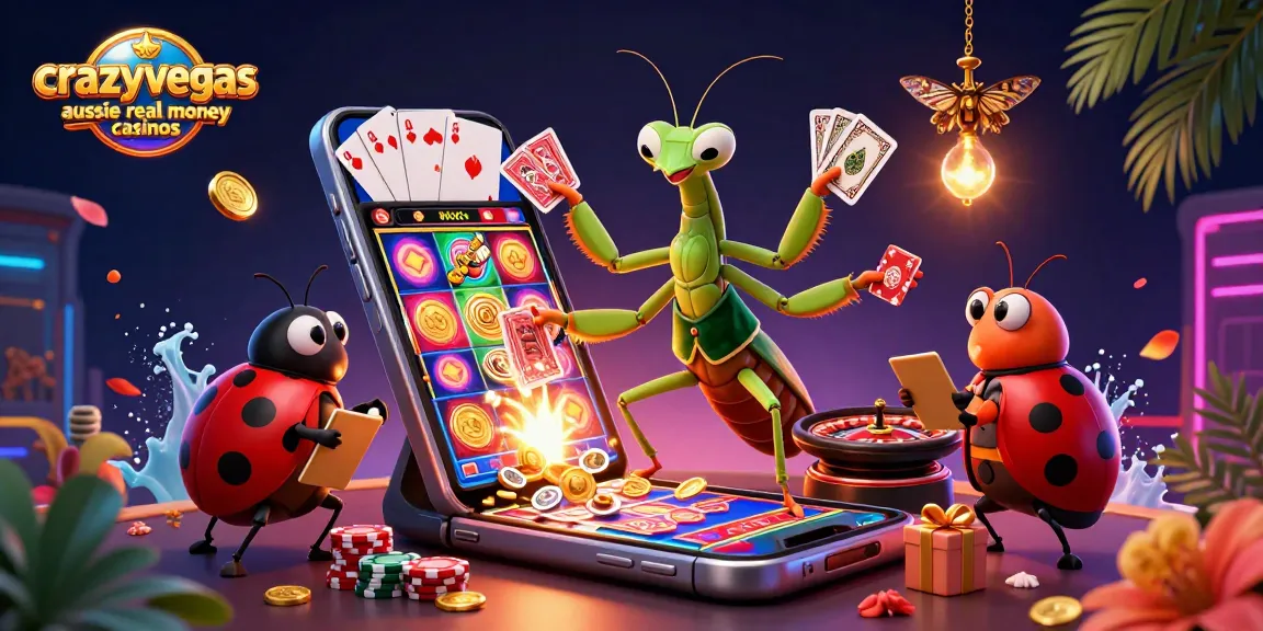 Experience the excitement of crazyvegas aussie real money casinos with vibrant 3D characters and slot games.